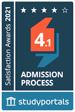 Medal for Admission process with a score of 4.1