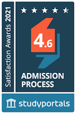 Medal for Admission process with a score of 4.6