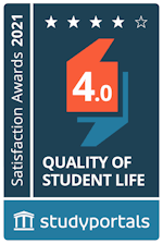 Medal for Quality of student life with a score of 4.0