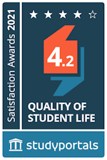 Medal for Quality of student life with a score of 4.2